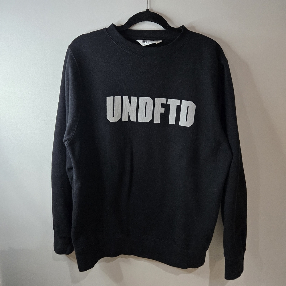 Vintage 90s Undefeated Crew Large Pullover UNDFTD Sweatshirt Black Large